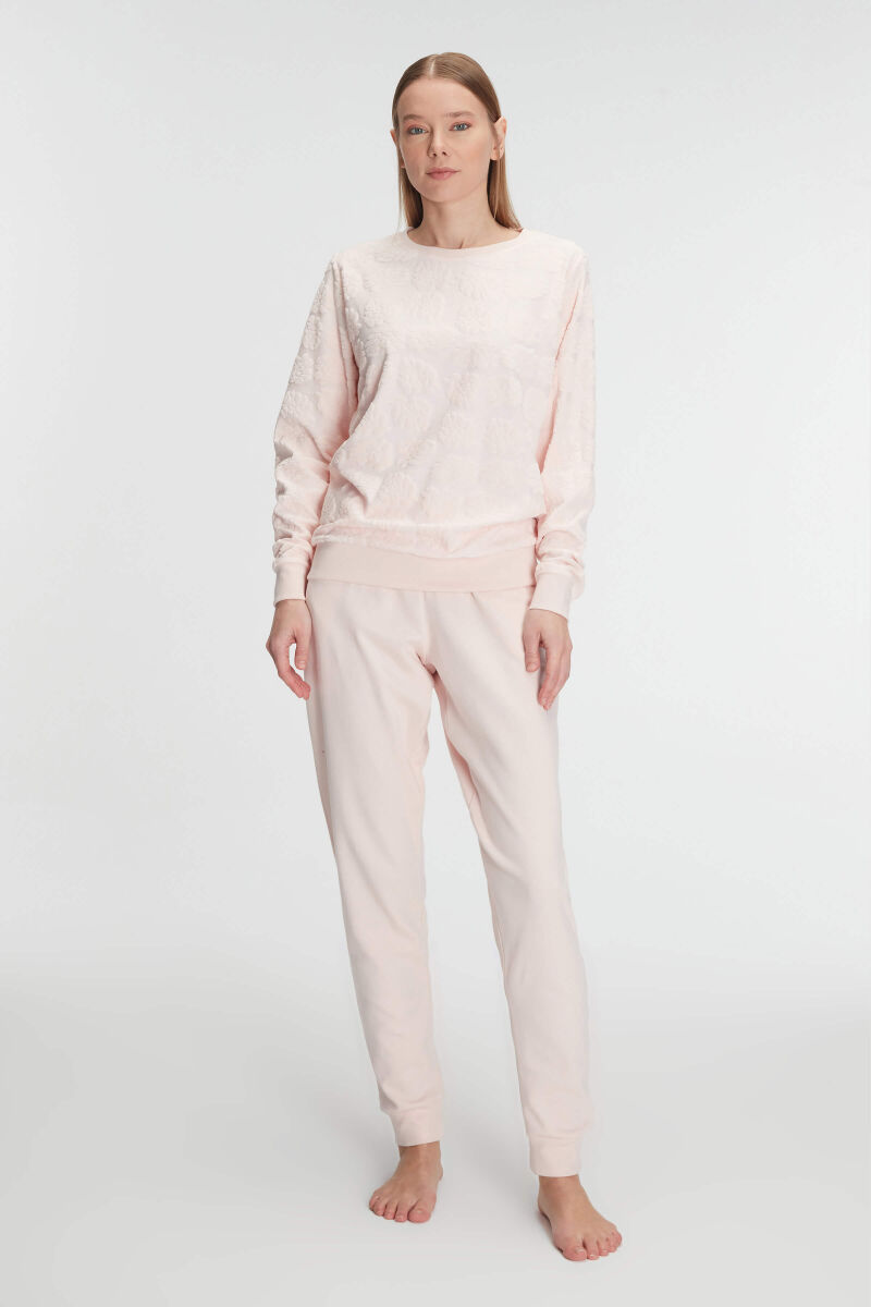 Anıl 11268 Pamuklu Uzun Kol Kadın Pijama Takımı - 1