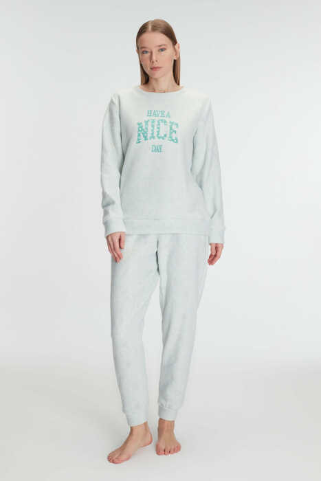 Anıl 11269 Kadın Uzun Kol Polar Pijama Takımı - 4