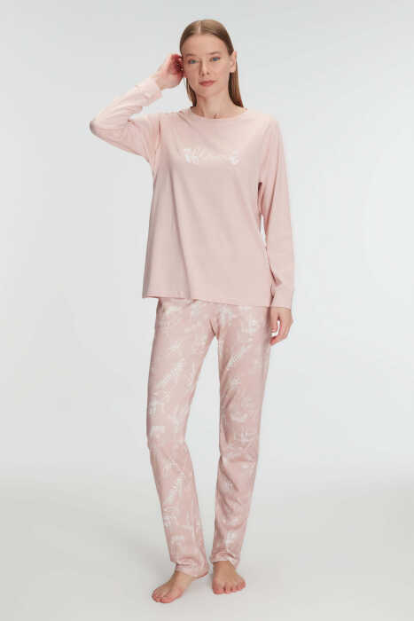Anıl 11292 Kadın Cotton Modal Uzun Kol Pijama Takımı - 7