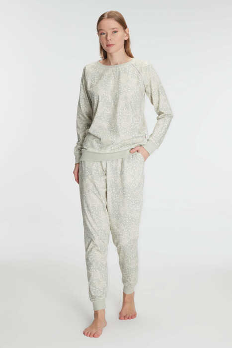 Anıl 11294 Kadın Pamuklu Uzun Kol Kışlık Pijama Takımı - 4