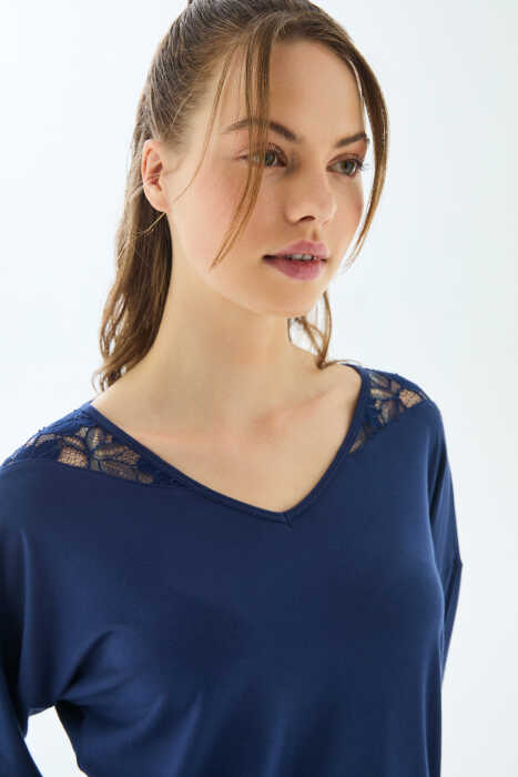 Anıl 11499 Kadın Uzun Kol T-shirt ve Pantolon Pijama Takımı - 3