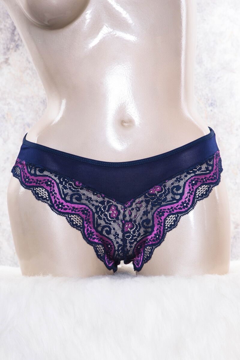 Kadın Mikro Kumaş Dantelli Slip (2804) - 1