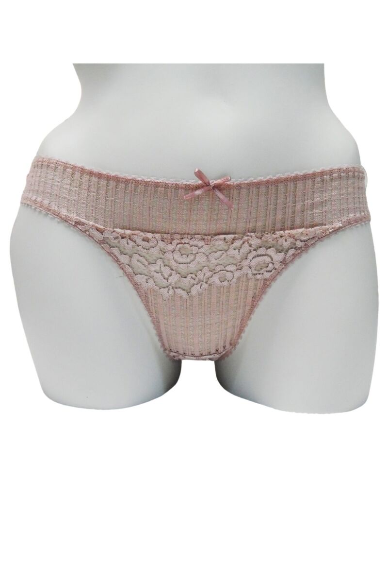 Kadın Mikro Kumaş Dantelli Slip (2844) - 1