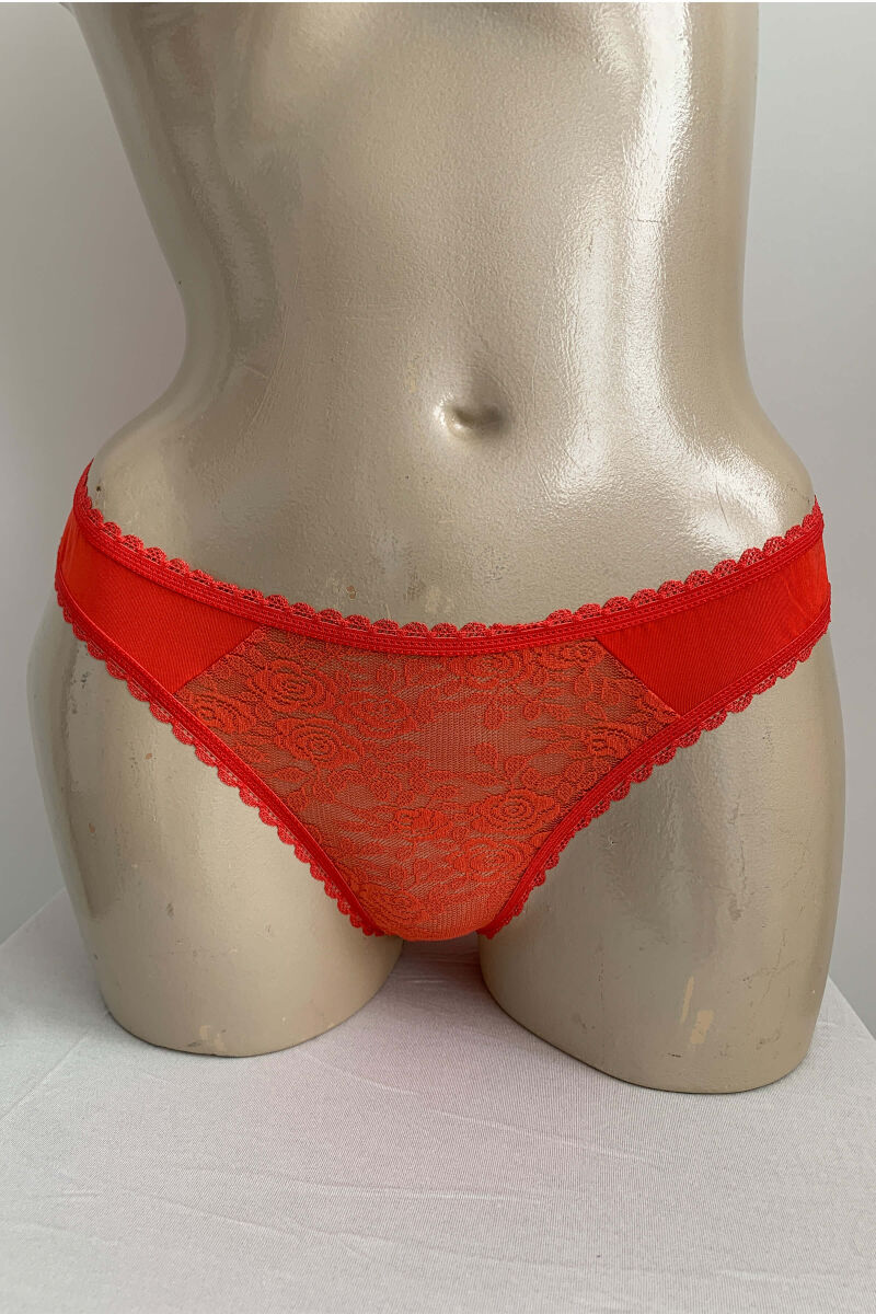 Kadın Pamuklu Dantelli Slip (2784) - 1