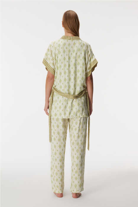 11421 Kadın Sabahlık, Atlet ve Pantolon Takım - 7