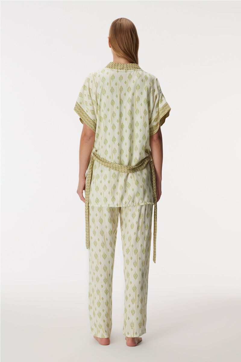 11421 Kadın Sabahlık, Atlet ve Pantolon Takım - 7