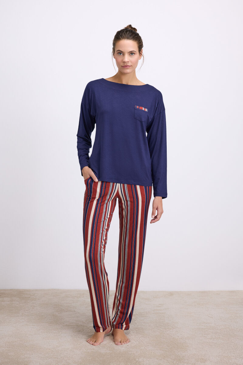 Kadın T-Shirt ve Pantolon Takım ( 11577 ) - 1