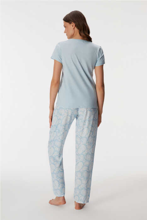 11351 Kadın T-Shirt ve Pantolon Takım - 2