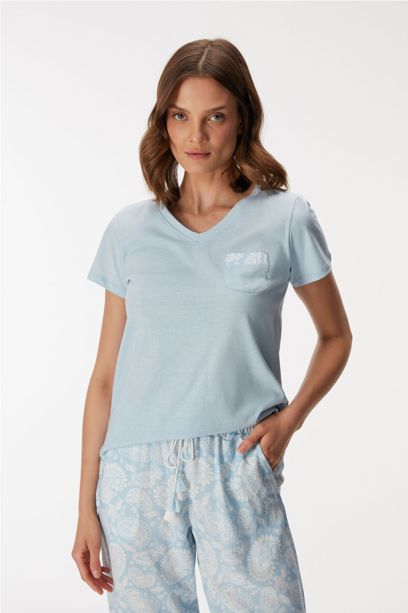 11351 Kadın T-Shirt ve Pantolon Takım - 3