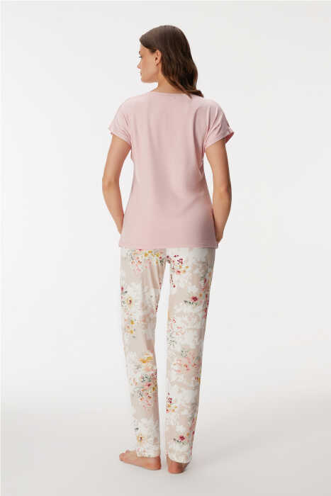 11354 Kadın T-Shirt ve Pantolon Takım - 2
