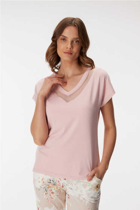 11354 Kadın T-Shirt ve Pantolon Takım - 3