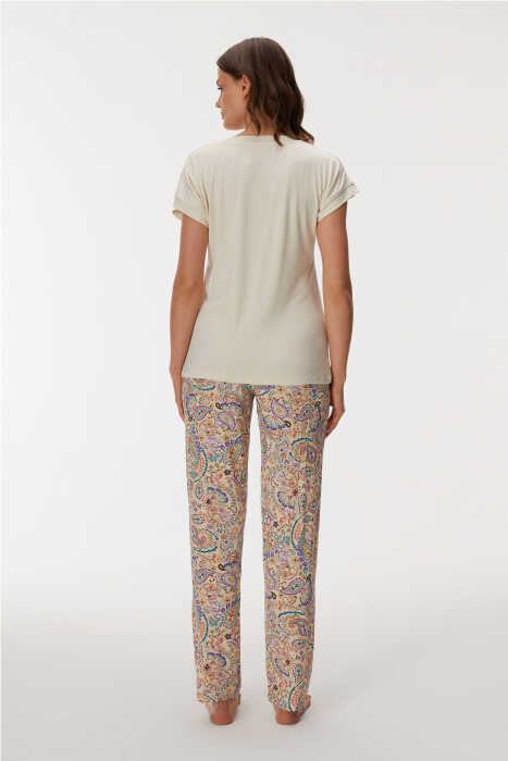11357 Kadın T-Shirt ve Pantolon Takım - 2