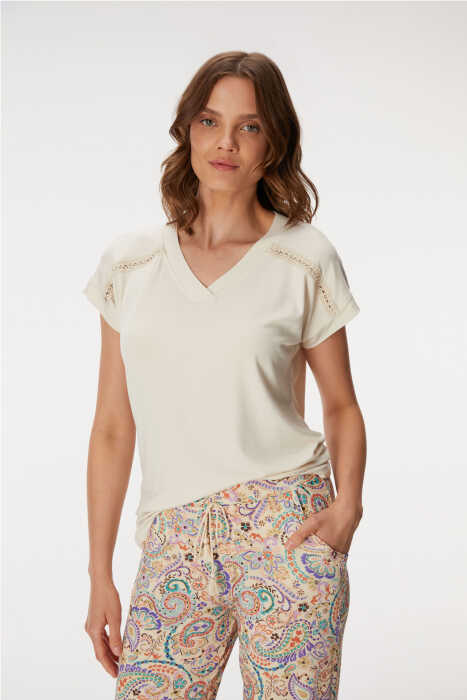 11357 Kadın T-Shirt ve Pantolon Takım - 7
