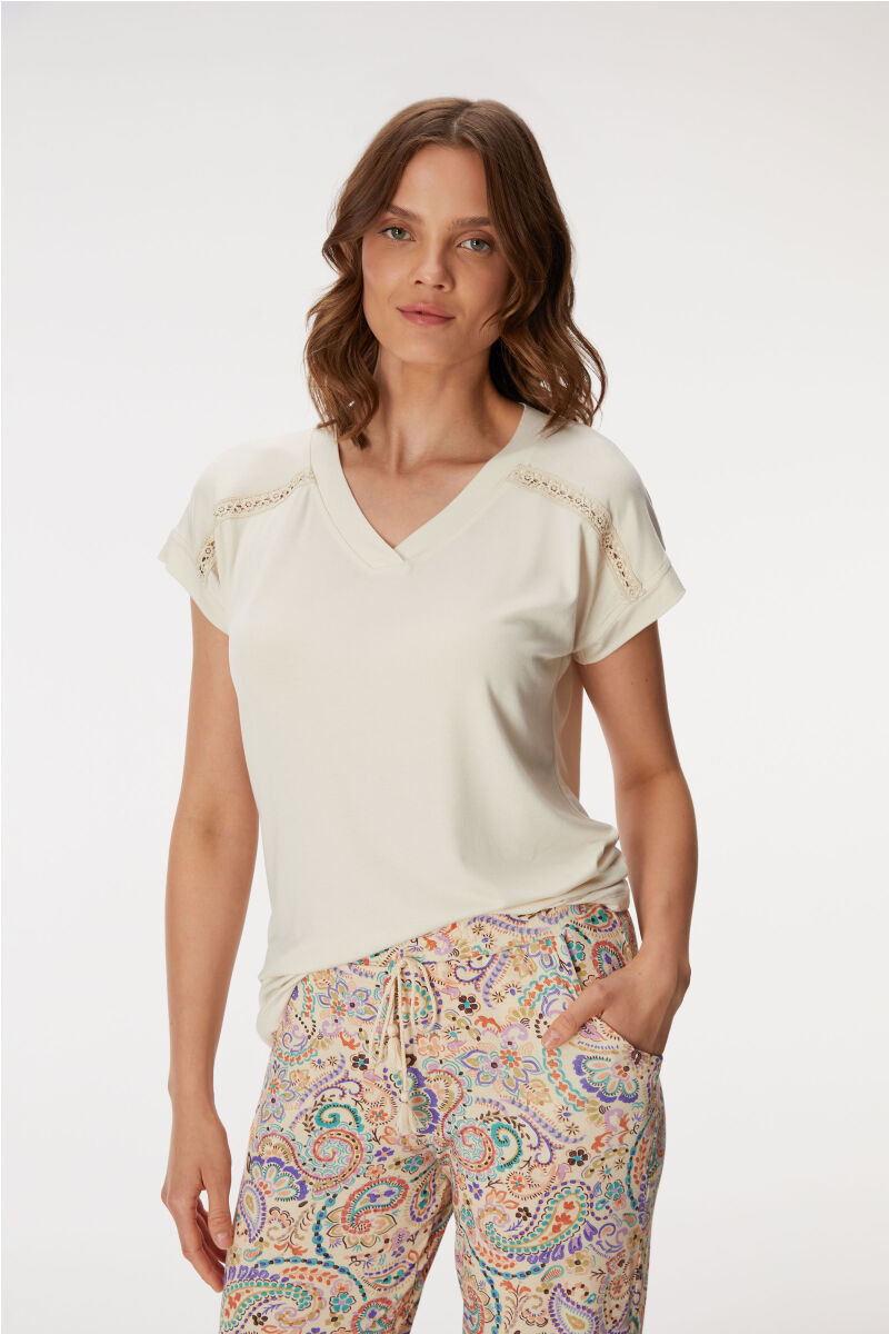 11357 Kadın T-Shirt ve Pantolon Takım - 7