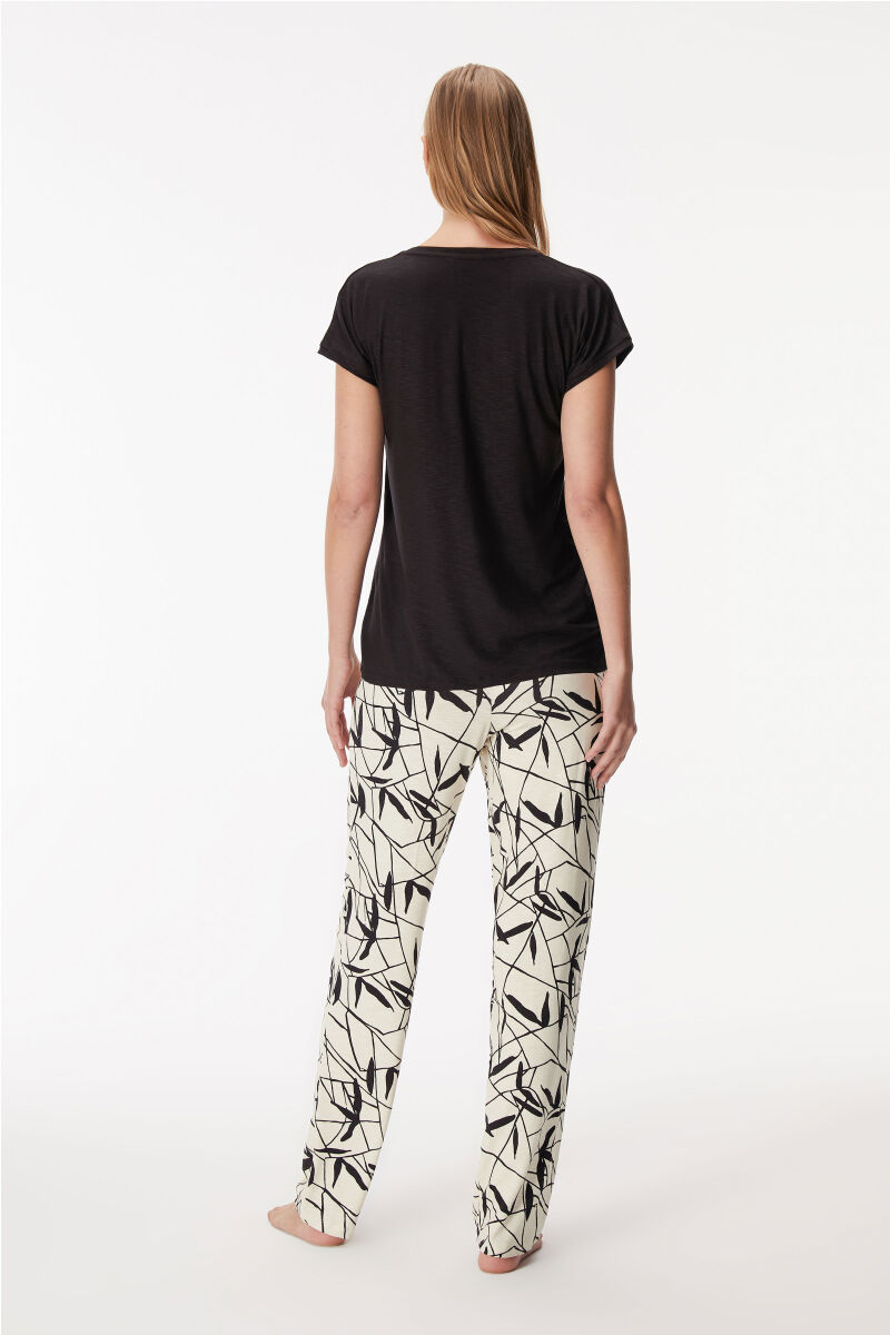 11361 Kadın T-Shirt ve Pantolon Takım - 2