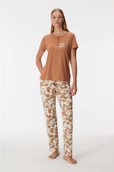 11364 Kadın T-Shirt ve Pantolon Takım - 4