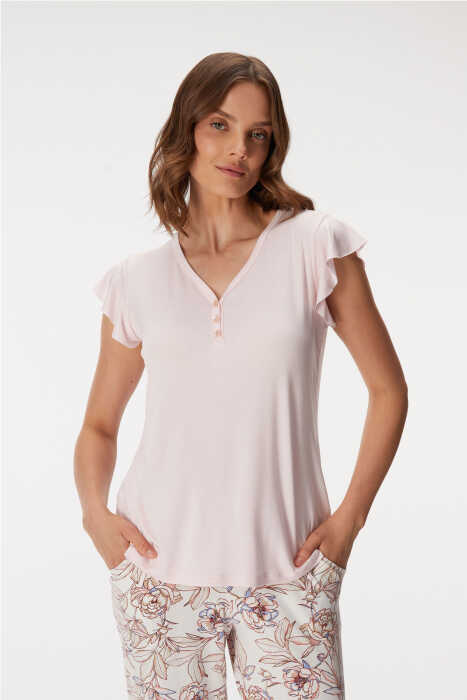 11370 Kadın T-Shirt ve Pantolon Takım - 3