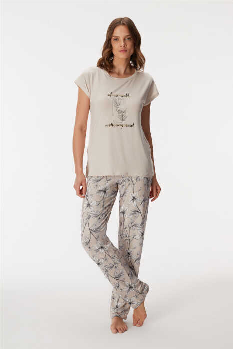 11383 Kadın T-Shirt ve Pantolon Takım - 4