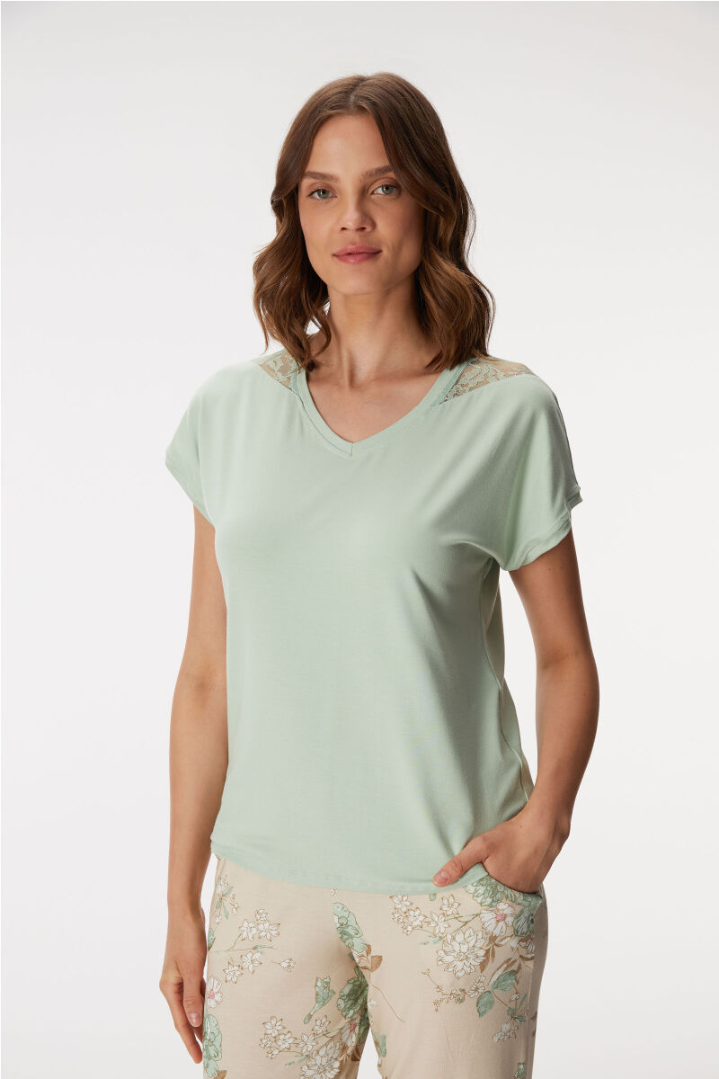 11385 Kadın T-Shirt ve Pantolon Takım - 3