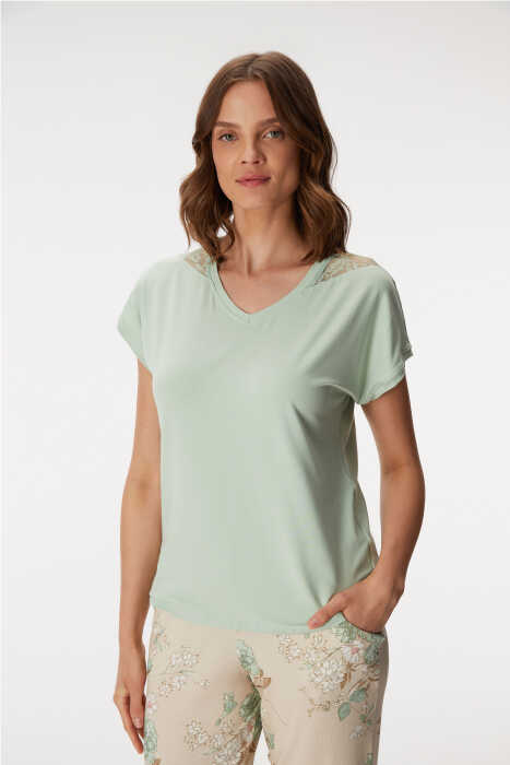 11385 Kadın T-Shirt ve Pantolon Takım - 7