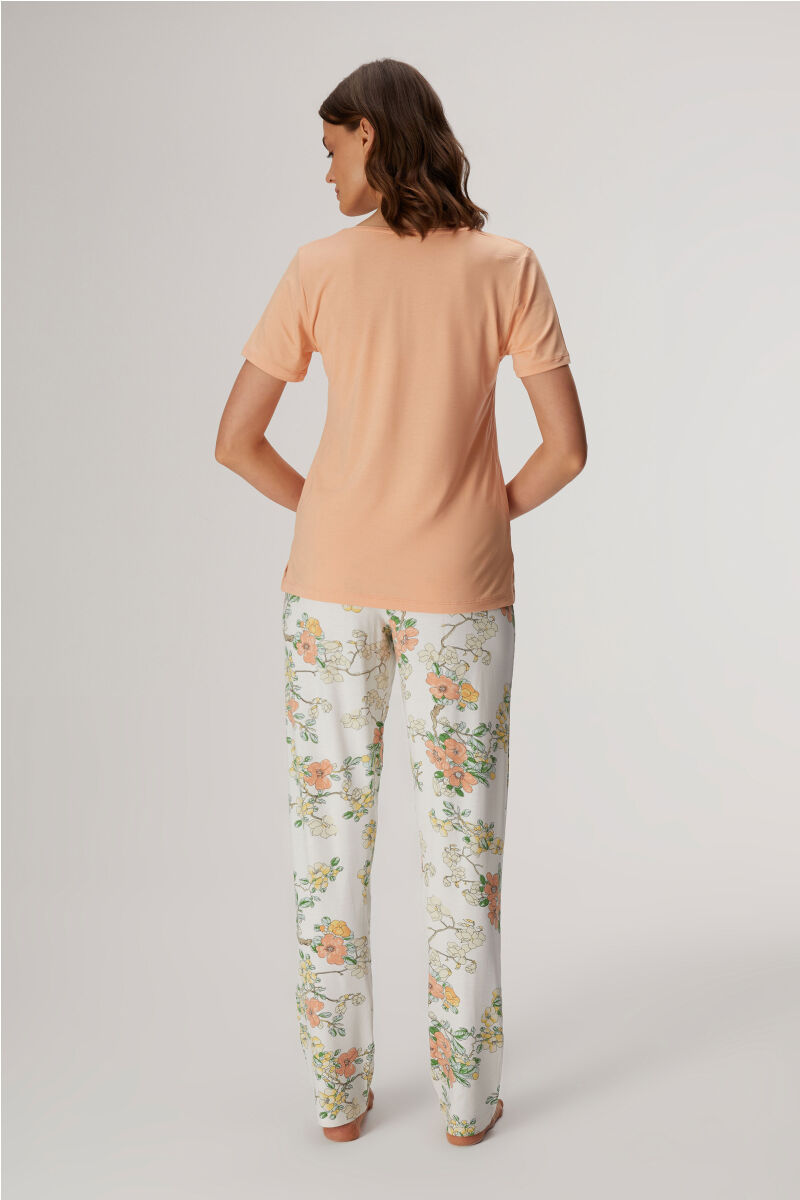 11387 Kadın T-Shirt ve Pantolon Takım - 2