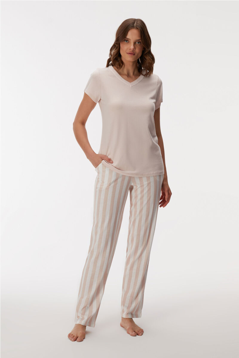 11405 Kadın T-Shirt ve Pantolon Takım - 1