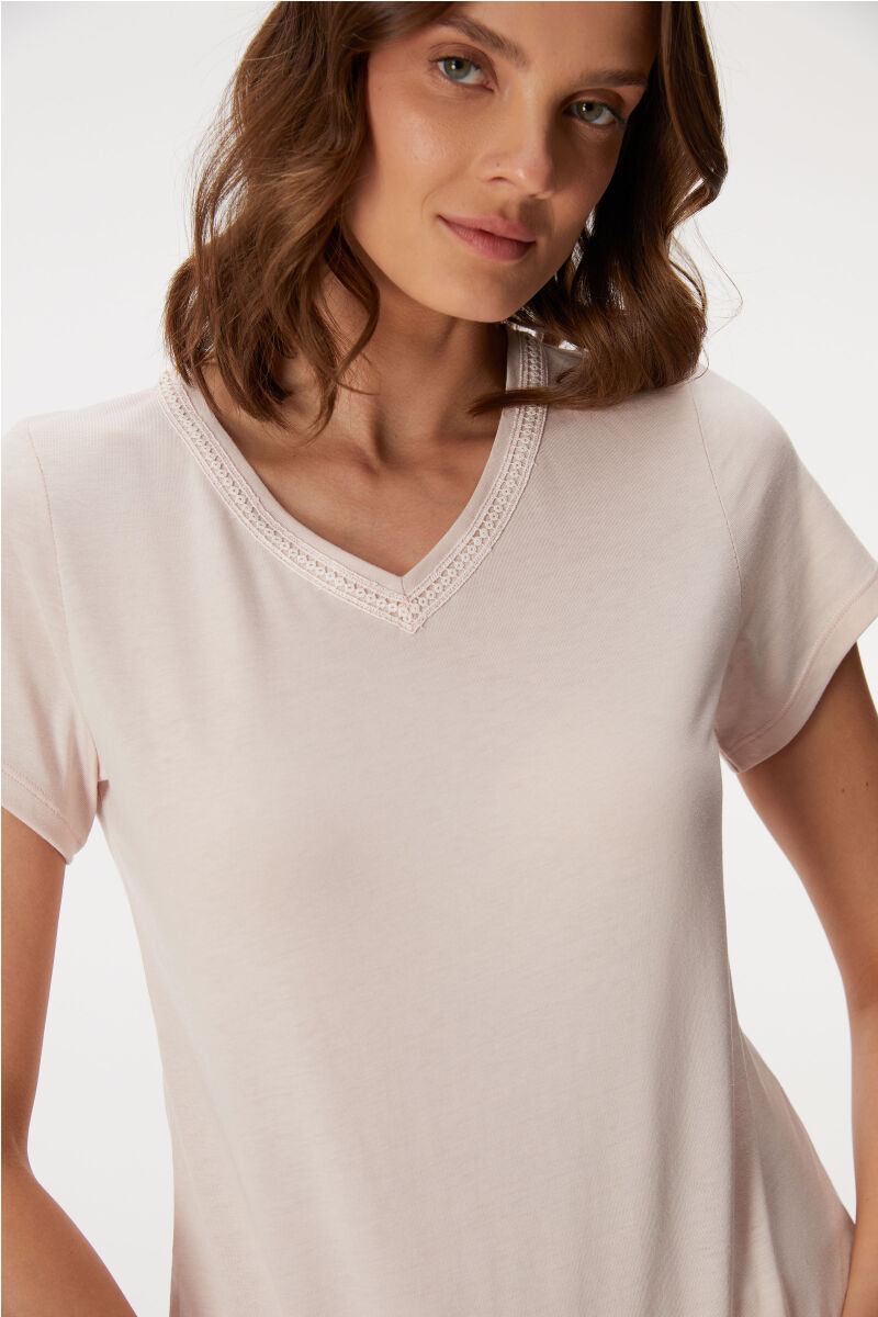 11407 Kadın T-Shirt ve Şort Takım - 3