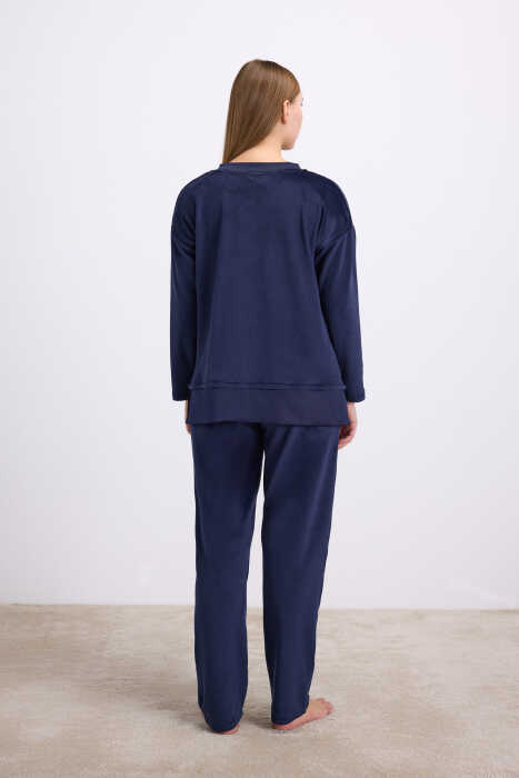 Kadın Uzun Kol Sweatshirt ve Pantolon Takım ( 11573 ) - 2