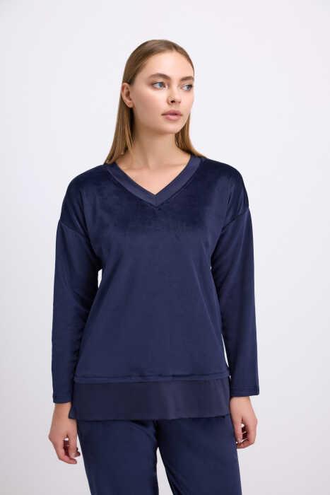 Kadın Uzun Kol Sweatshirt ve Pantolon Takım ( 11573 ) - 3