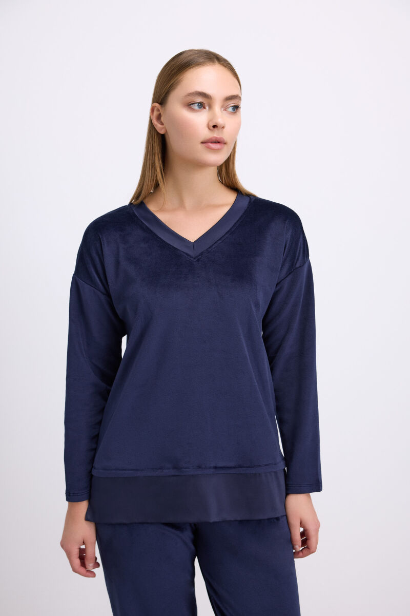 Kadın Uzun Kol Sweatshirt ve Pantolon Takım ( 11573 ) - 3