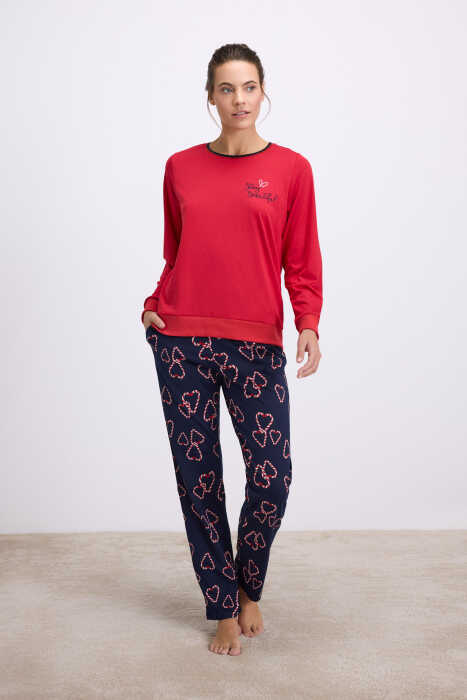 Kadın Uzun Kol Sweatshirt ve Pantolon Takım ( 11583 ) 