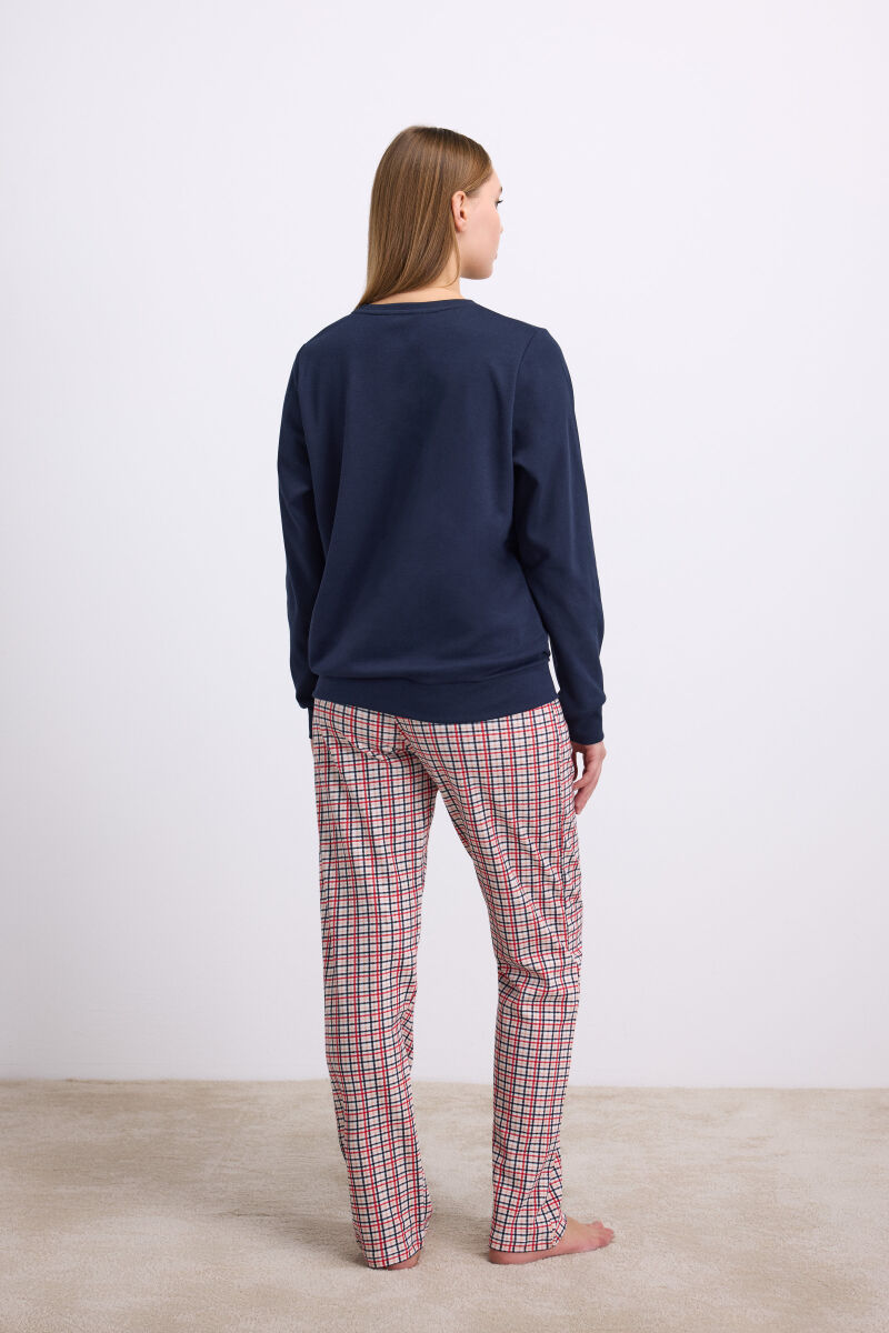 Kadın Uzun Kol Sweatshirt ve Pantolon Takım ( 11585 ) - 2