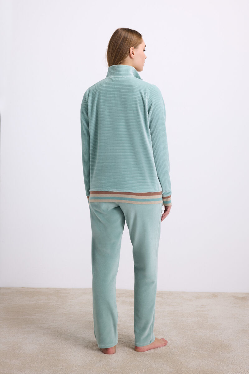 Kadın Uzun Kol Sweatshirt ve Pantolon Takım ( 11588 ) - 2