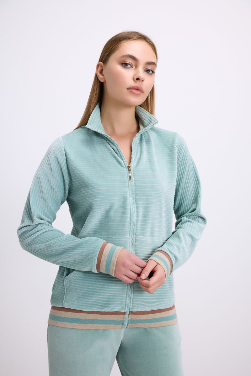 Kadın Uzun Kol Sweatshirt ve Pantolon Takım ( 11588 ) - 3
