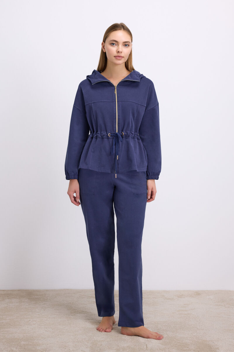 Kadın Uzun Kol Sweatshirt ve Pantolon Takım ( 11605 ) - 1