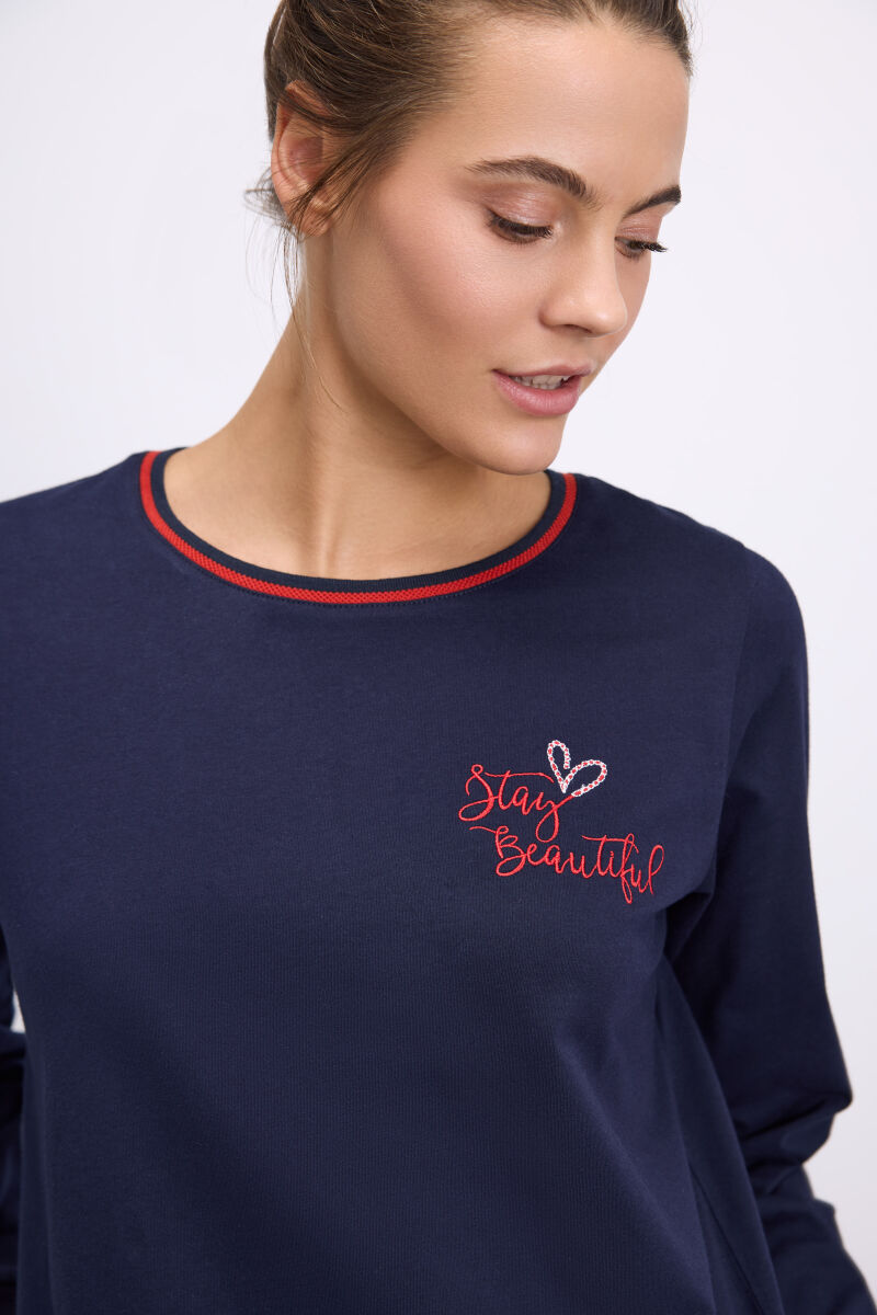 Kadın Uzun Kol Sweatshirt ve Pantolon Takım ( 11583 ) - 2