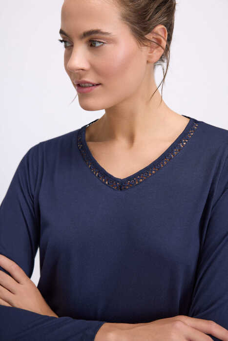 Kadın Uzun Kol T-Shirt ve Pantolon Takım ( 11533 ) - 3